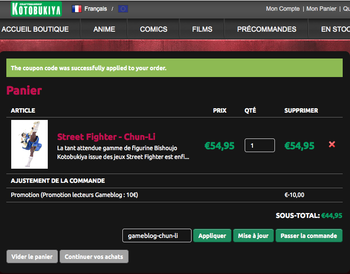 Promotion pour les lecteurs de Gameblog