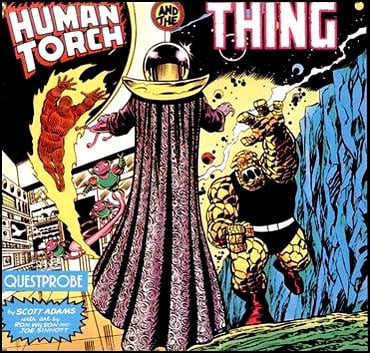 Questprobe featuring The Human Torch and The Thing