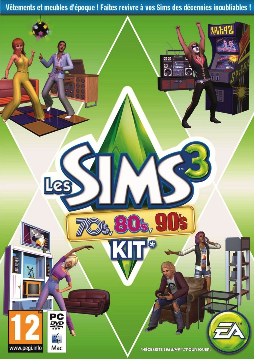 Les Sims 3 70's 80's 90's