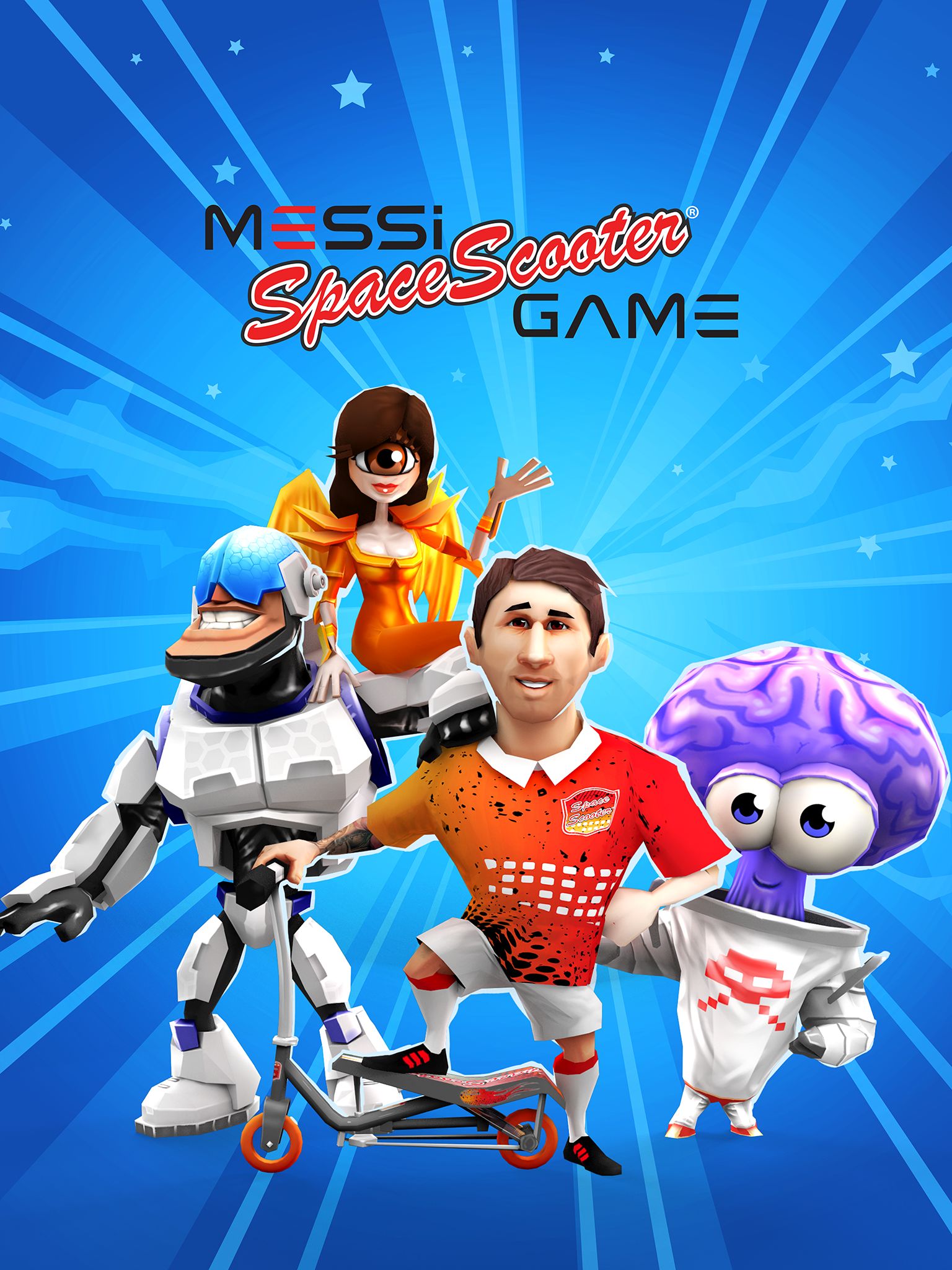 Messi Space Scooter Game
