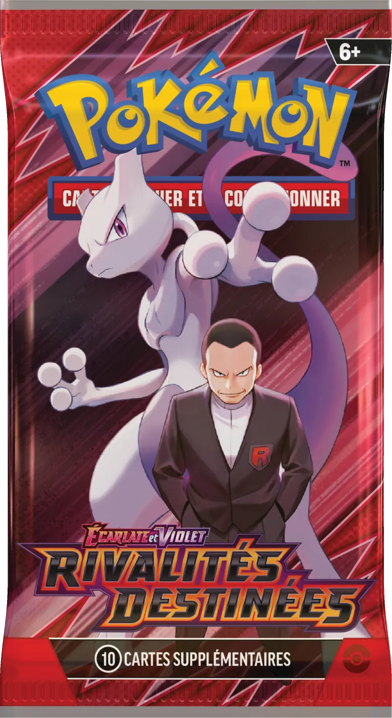 Pokemon Ecarlate et Violet - Rivalités Destinées : Booster Giovanni et Mewtwo-ex.