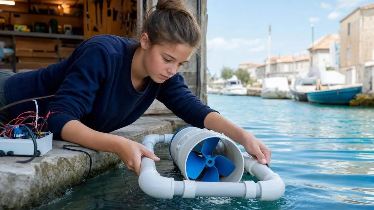 Hannah, 15 ans, étudiante, construit un générateur à 12¬ pour alimenter des foyers isolés en électricité