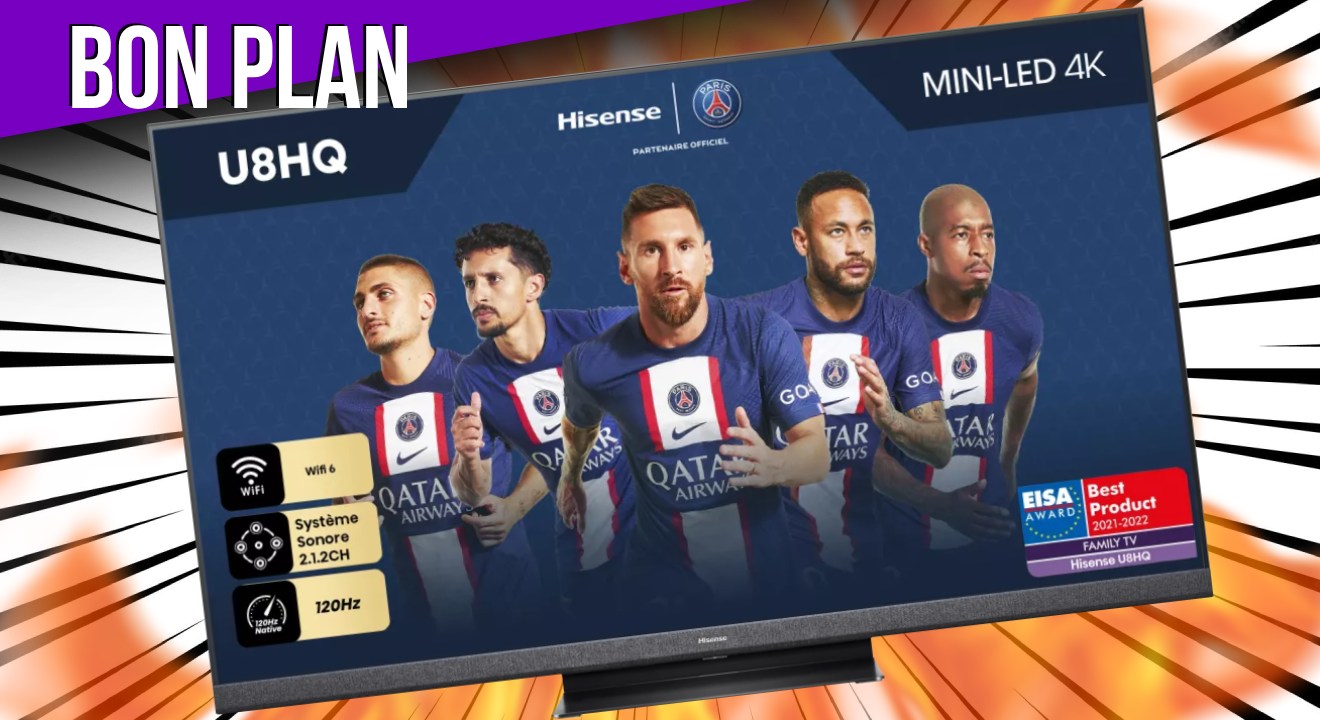 TV 4K QLED : La Hisense mini-LED 65" est en promo chez Boulanger !