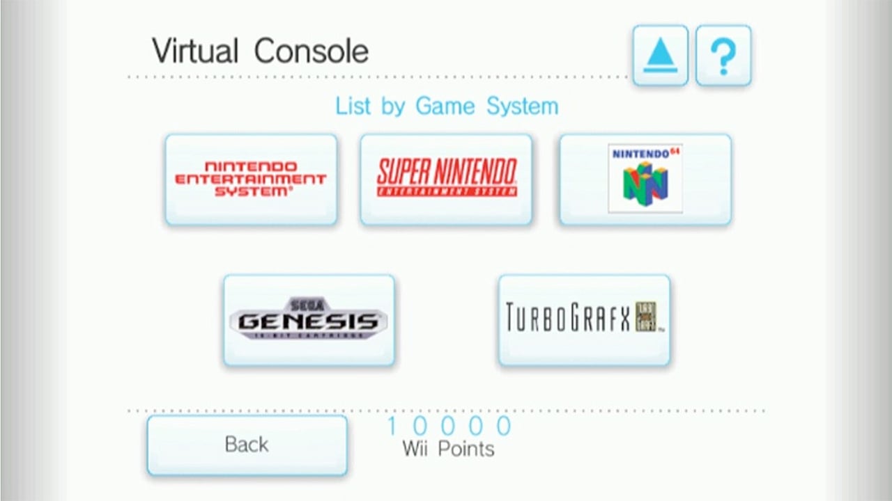 La Console Virtuelle de la Nintendo Wii. Bientôt ces machines sur Nintendo Switch Online ?