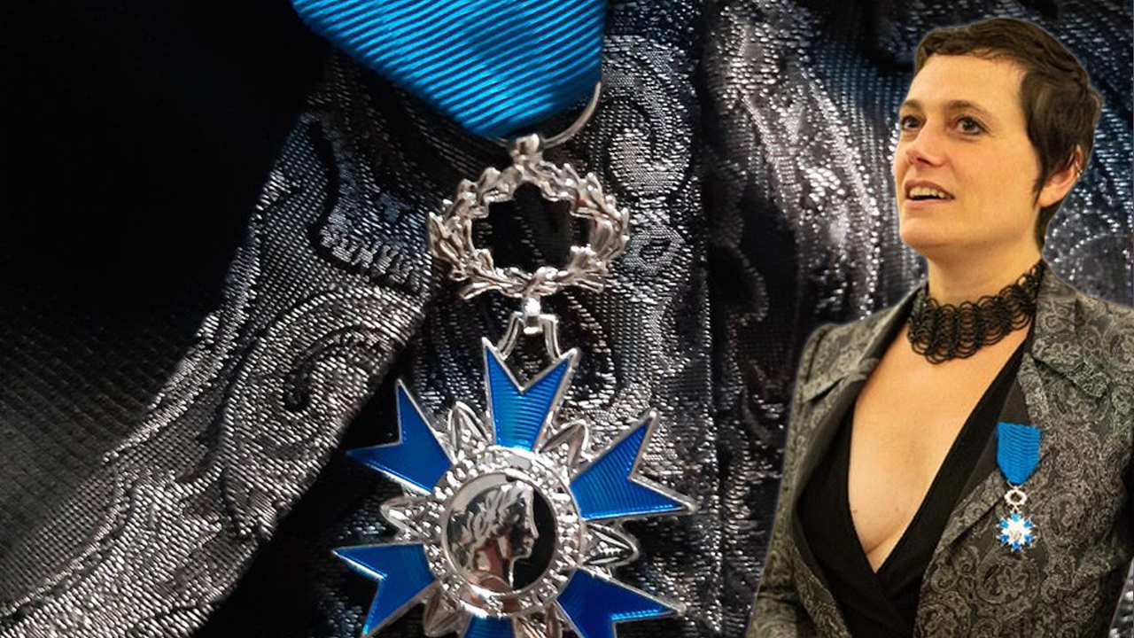 Jehanne Rousseau distinguée de l'ordre national du Mérite