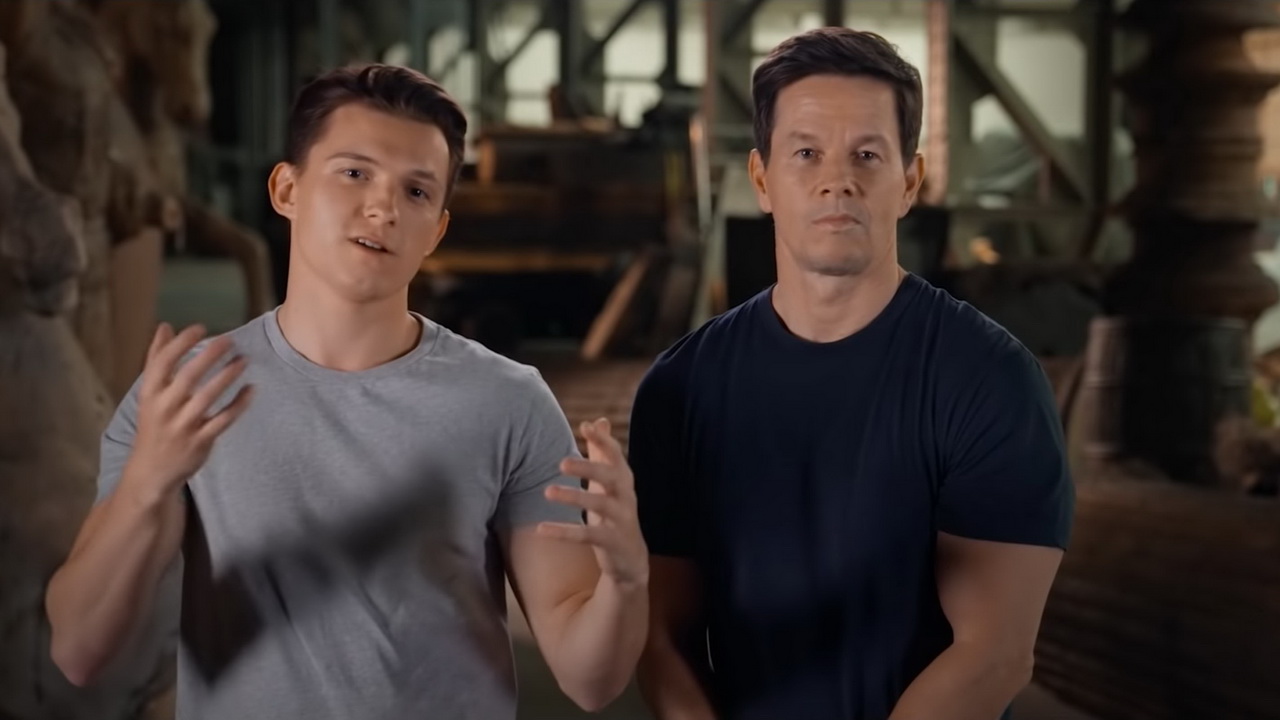 Uncharted : Nouvelles séquences du film en compagnie de Tom Holland et Mark Wahlberg