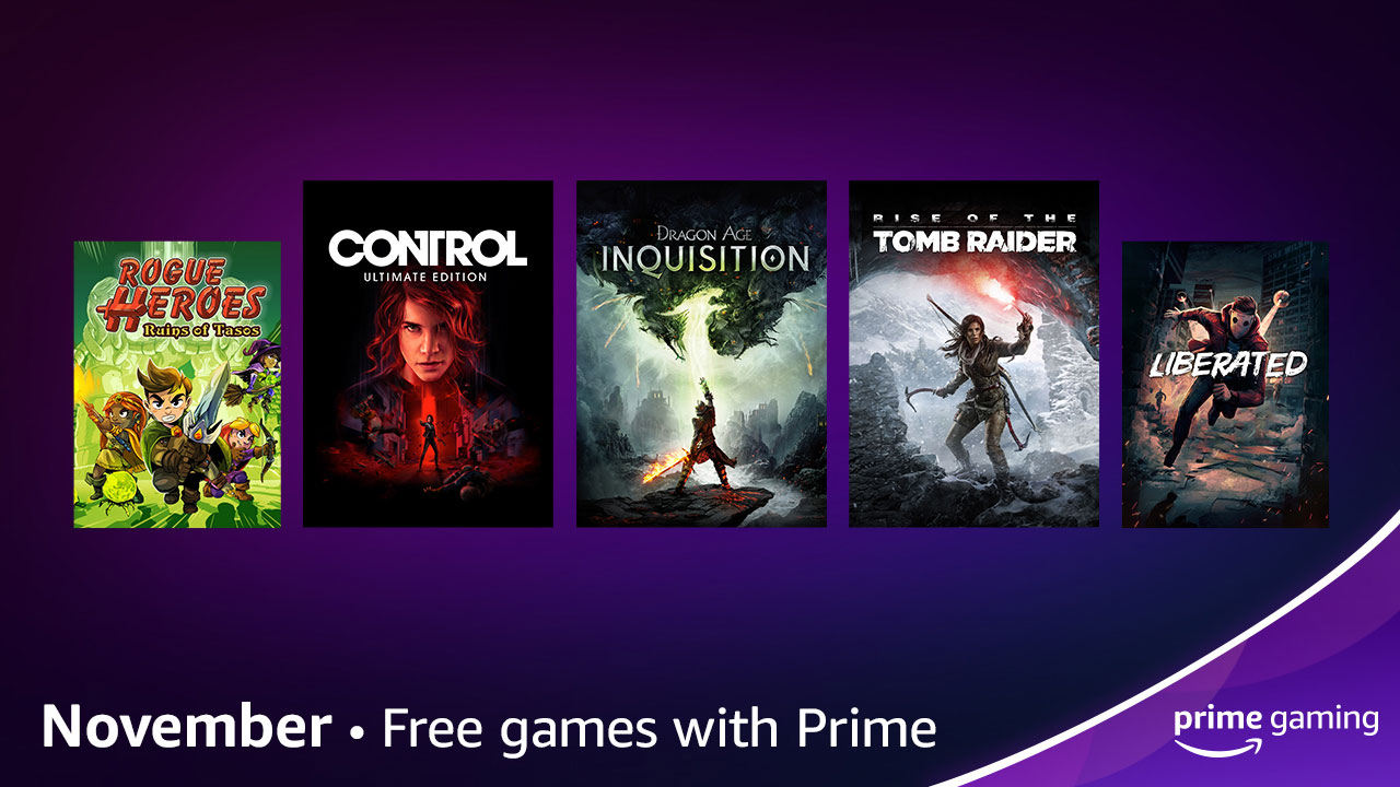 Amazon Prime Gaming : Les 10 jeux offerts de novembre 2021 prennent le Control