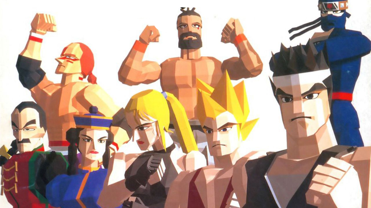 Les héros du Virtua Fighter original.