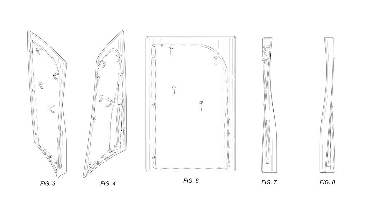 Les faceplates de la PS5 telles que présentées dans le brevet déposé par Sony.