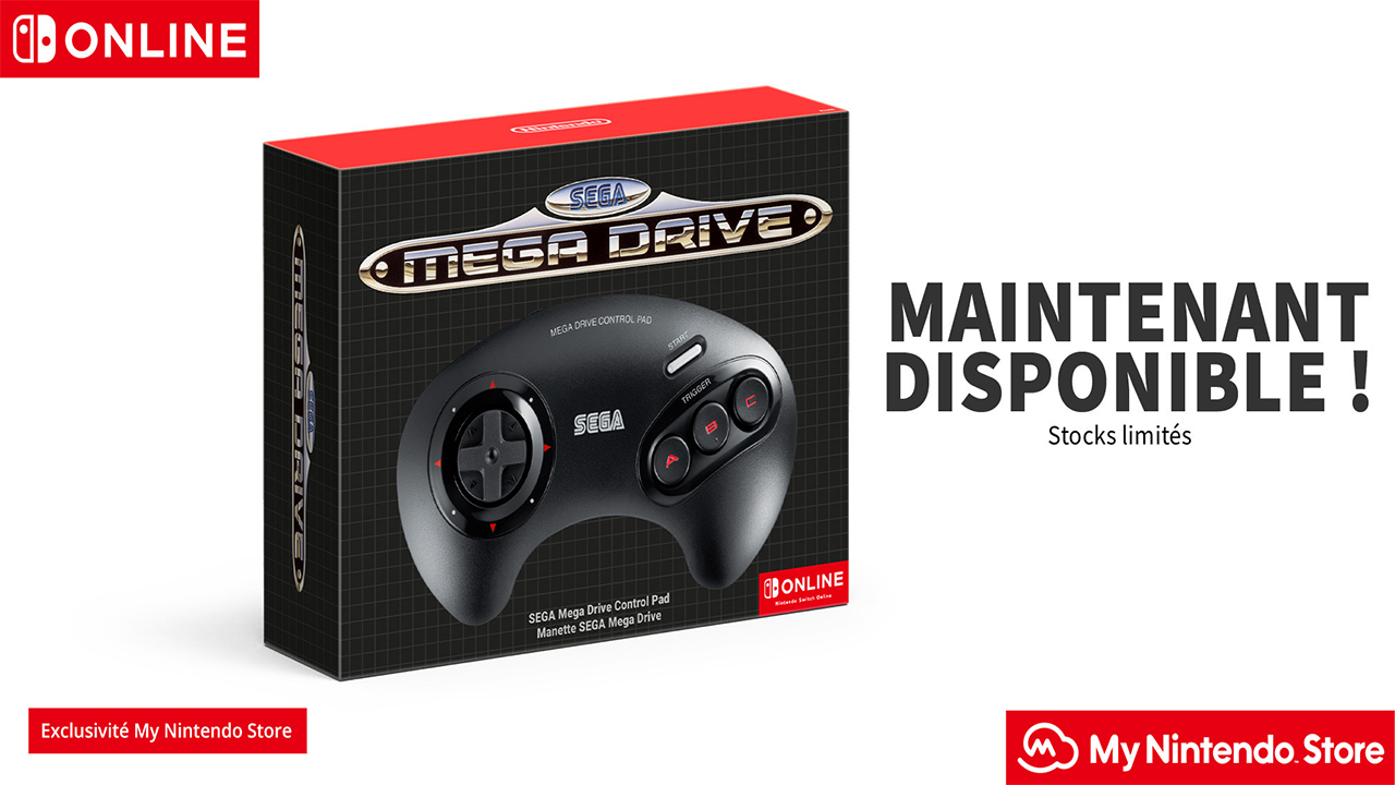 Nintendo Switch Online : La manette Mega Drive est désormais disponible