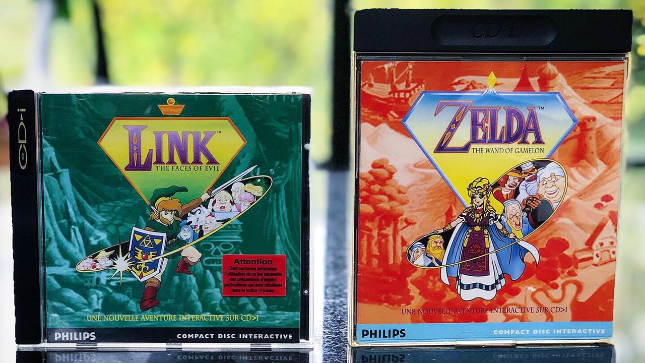 Two of three Zelda games released on Philips CD-i. 