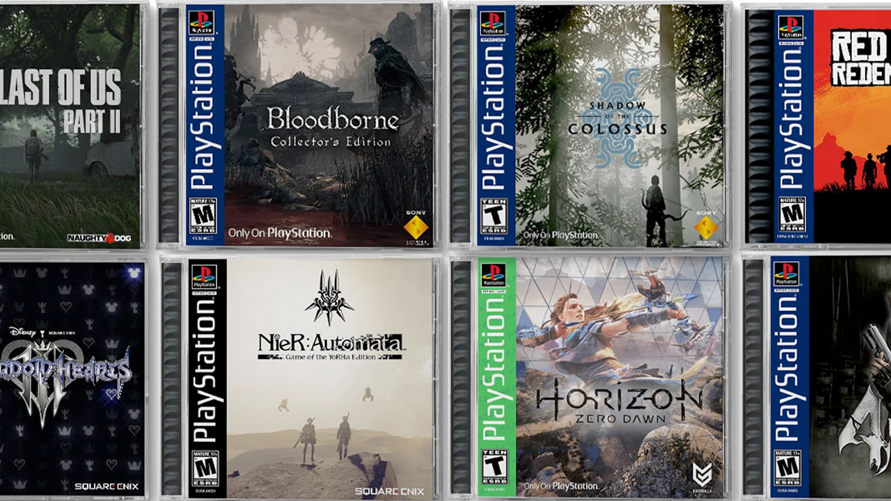 Il crée des versions boîte "style PSOne" de jeux PS5 et PS4