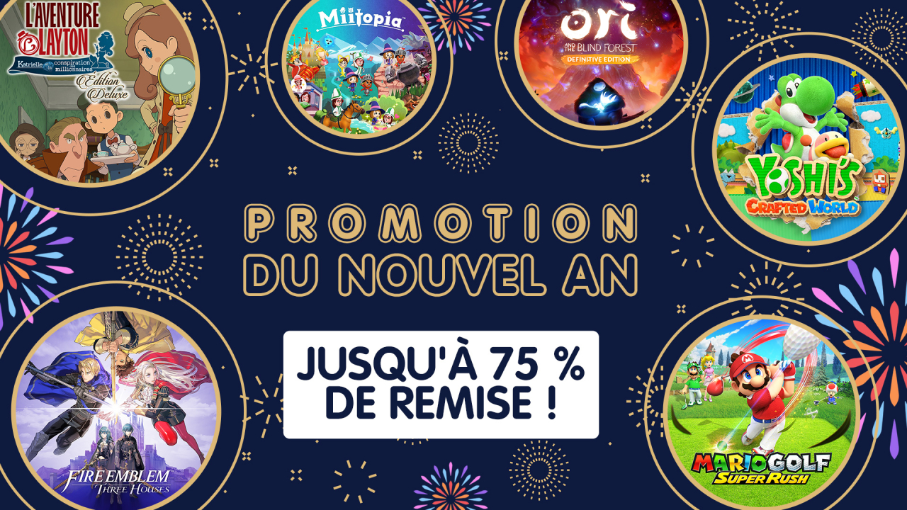 Nintendo : Les offres du Nouvel An arrivent sur l'eShop de la Switch