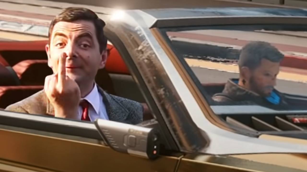 L'image du jour : Mr Bean débarque dans Cyberpunk 2077, le mashup improbable
