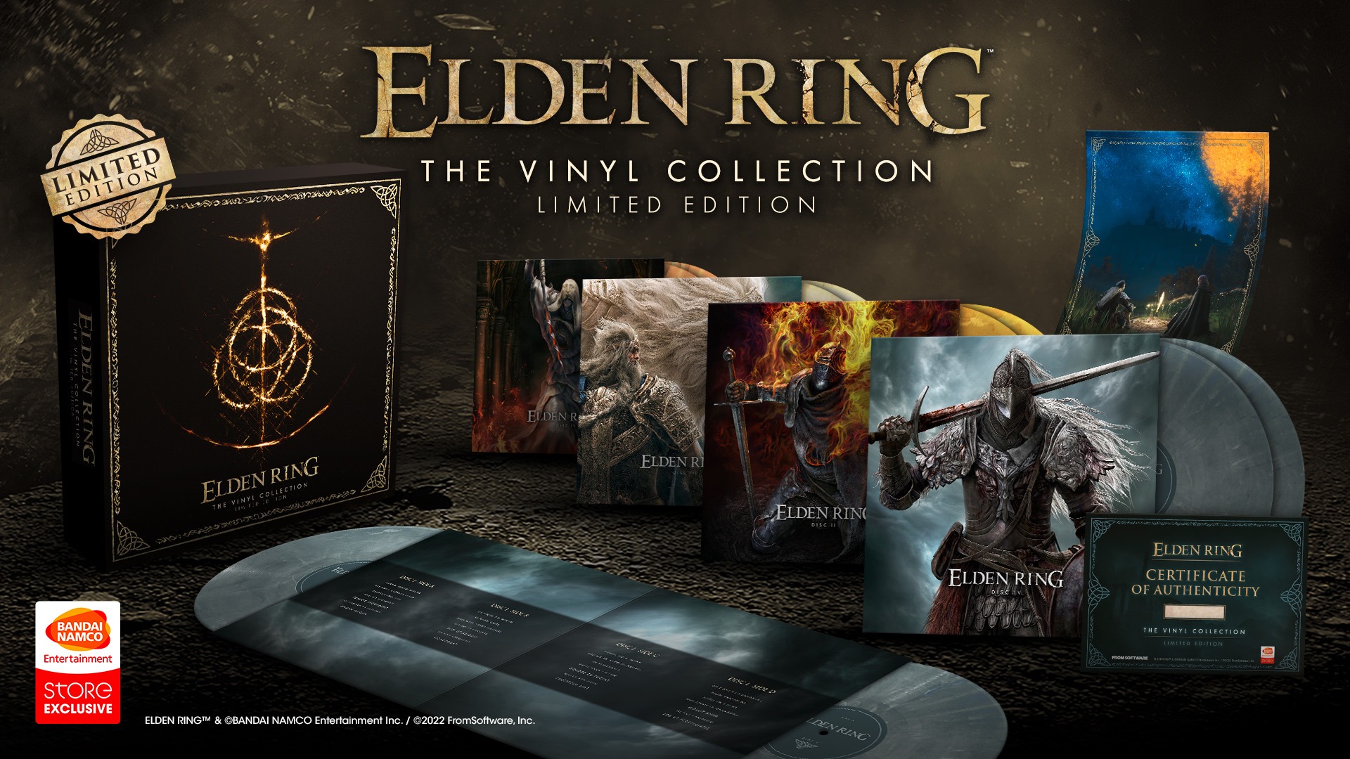 Elden Ring : Un coffret collector limité vinyle s'annonce, les détails
