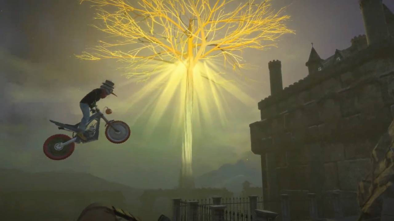 L'image du jour : Quand Elden Ring se met à la moto, c'est beau