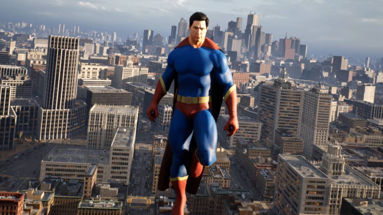 Superman arrives in the Unreal Engine 5, the free demo 4
