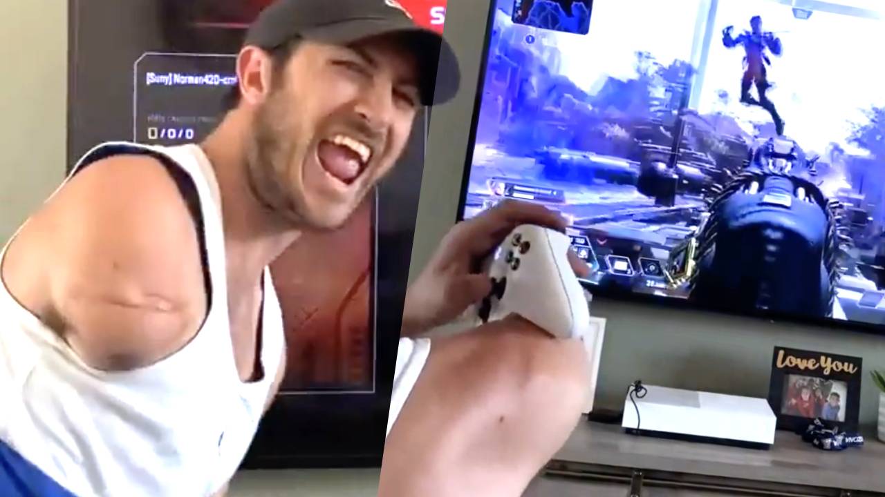 L'image du jour : Un joueur amputé montre qu'il est tout à fait possible d'être bon avec une seule main