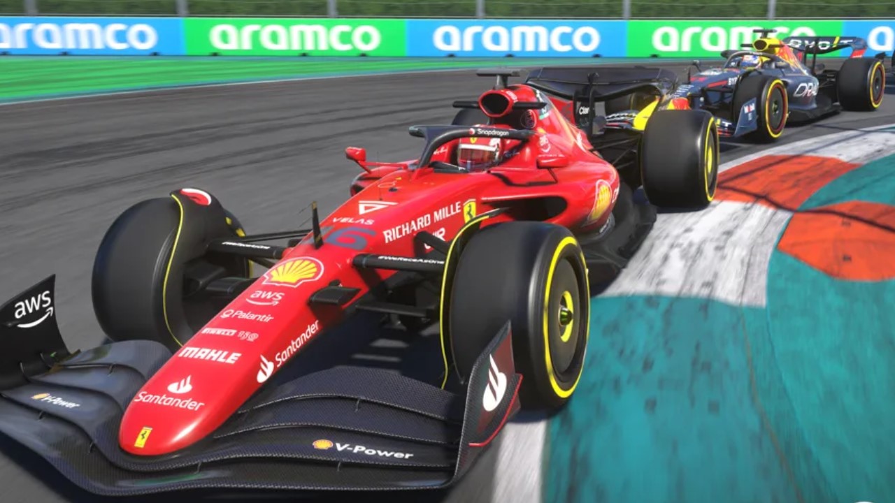 F1 2022 : du gameplay pied au plancher sur le circuit de Miami