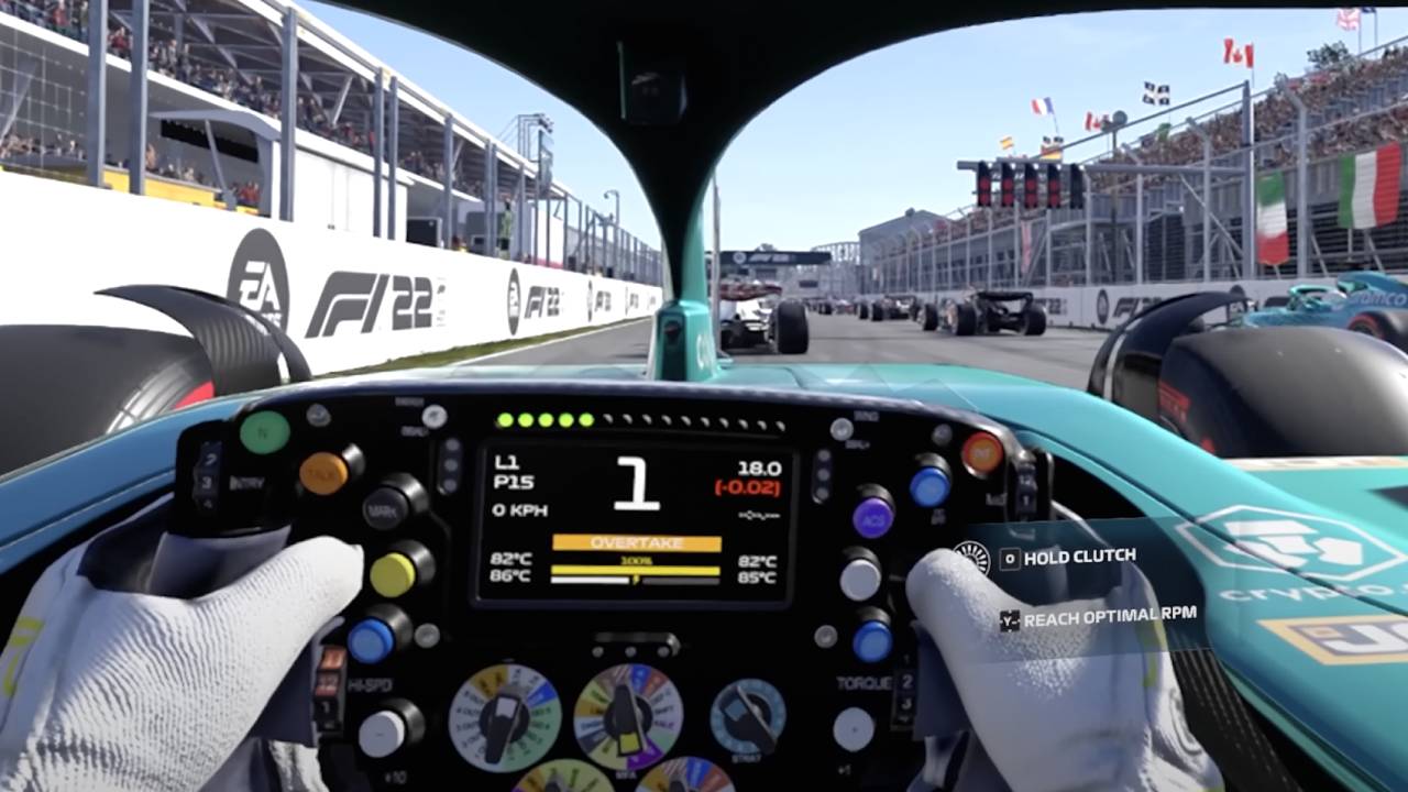 L'image du jour : F1 2022 en VR, c'est quelque chose