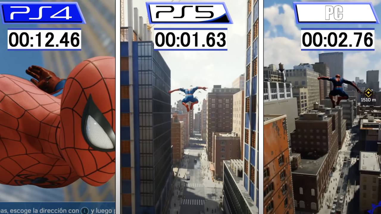 L'image du jour : Spider-Man PC vs PS5 vs PS4, le comparatif chirurgical