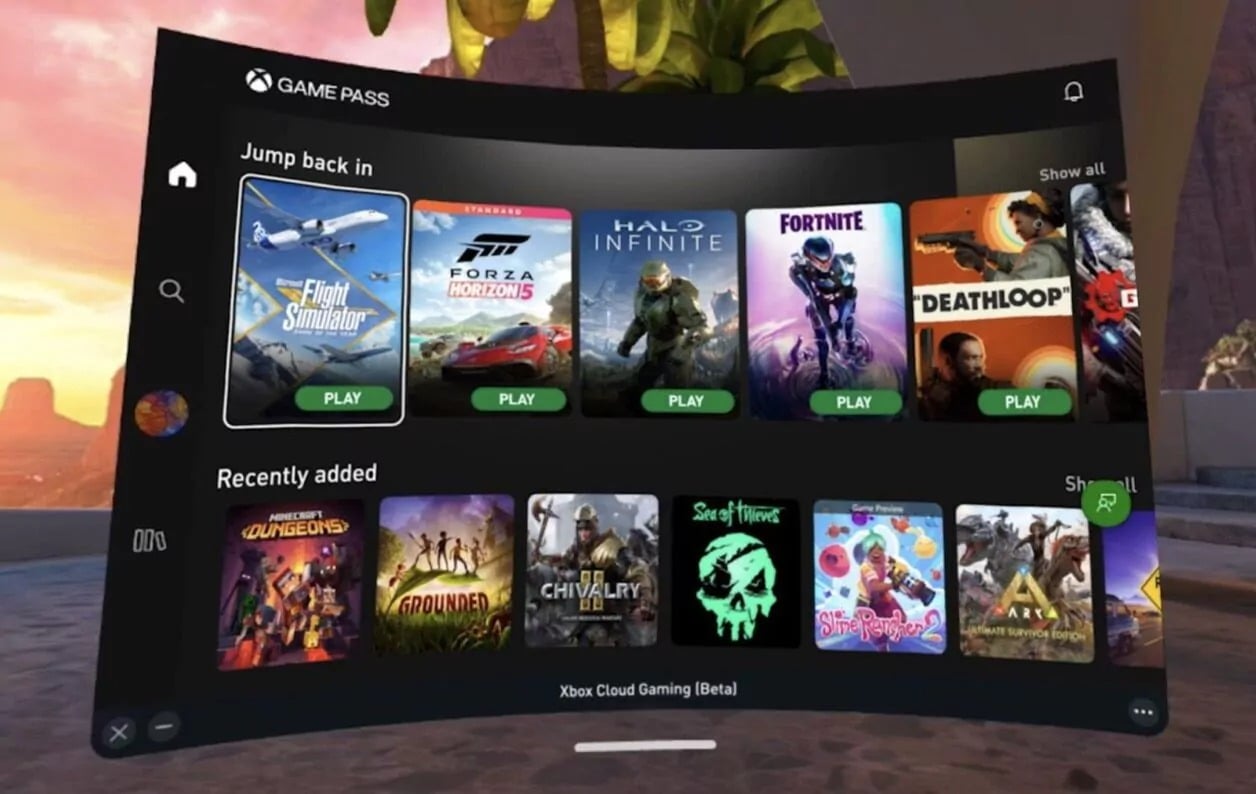 Xbox Game Pass : vous pourrez aussi jouer aux jeux sur VR