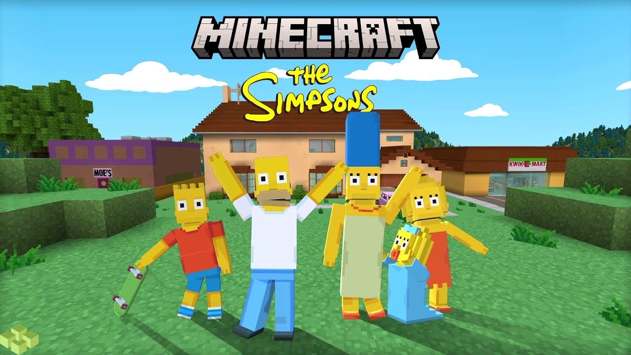 Youpi matin : la ville des Simpsons entièrement modélisée dans Minecraft
