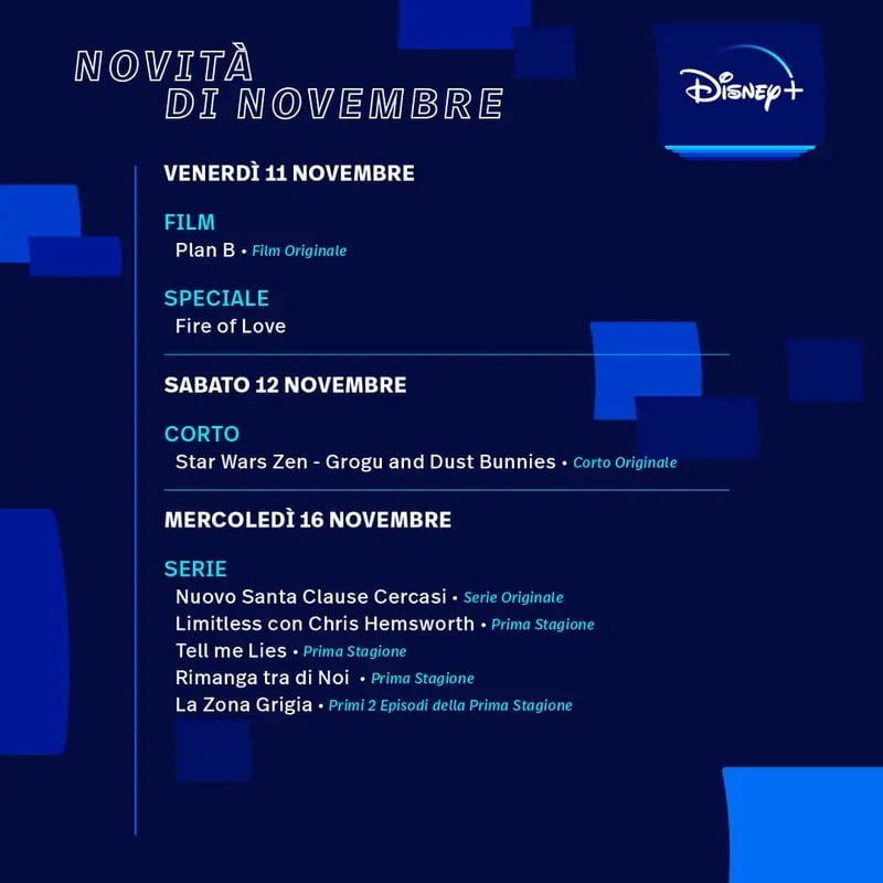 Fuite en image de Disney+ Italie.