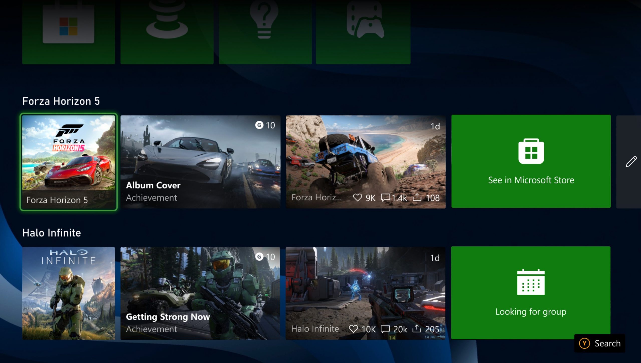Xbox Series menu Insider