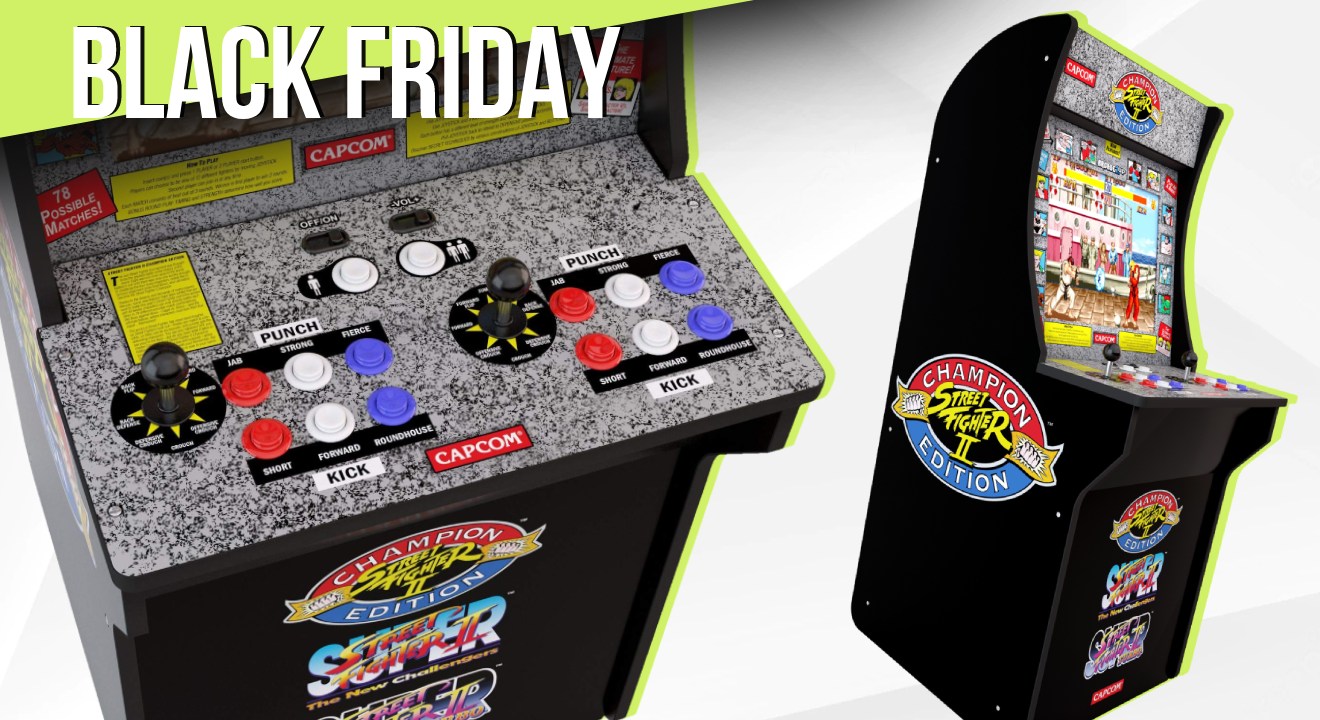 Black Friday : 150¬ de réduction sur cette borne d'arcade 1UP Street Fighter II