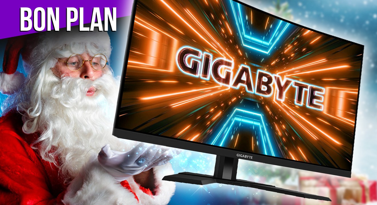 GigaByte concurrence Samsung avec son écran M32QC en promotion chez Rue du Commerce !