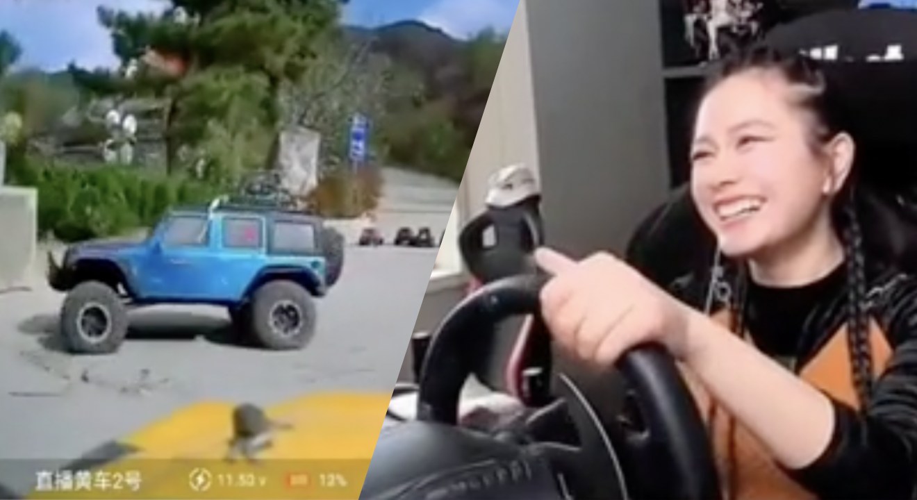 La vidéo du jour : elle conduit une "voiture" à distance avec un simulateur