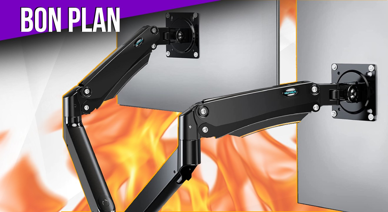 Promo PC : un accessoire parfait pour une config à 2 écrans en vente flash !