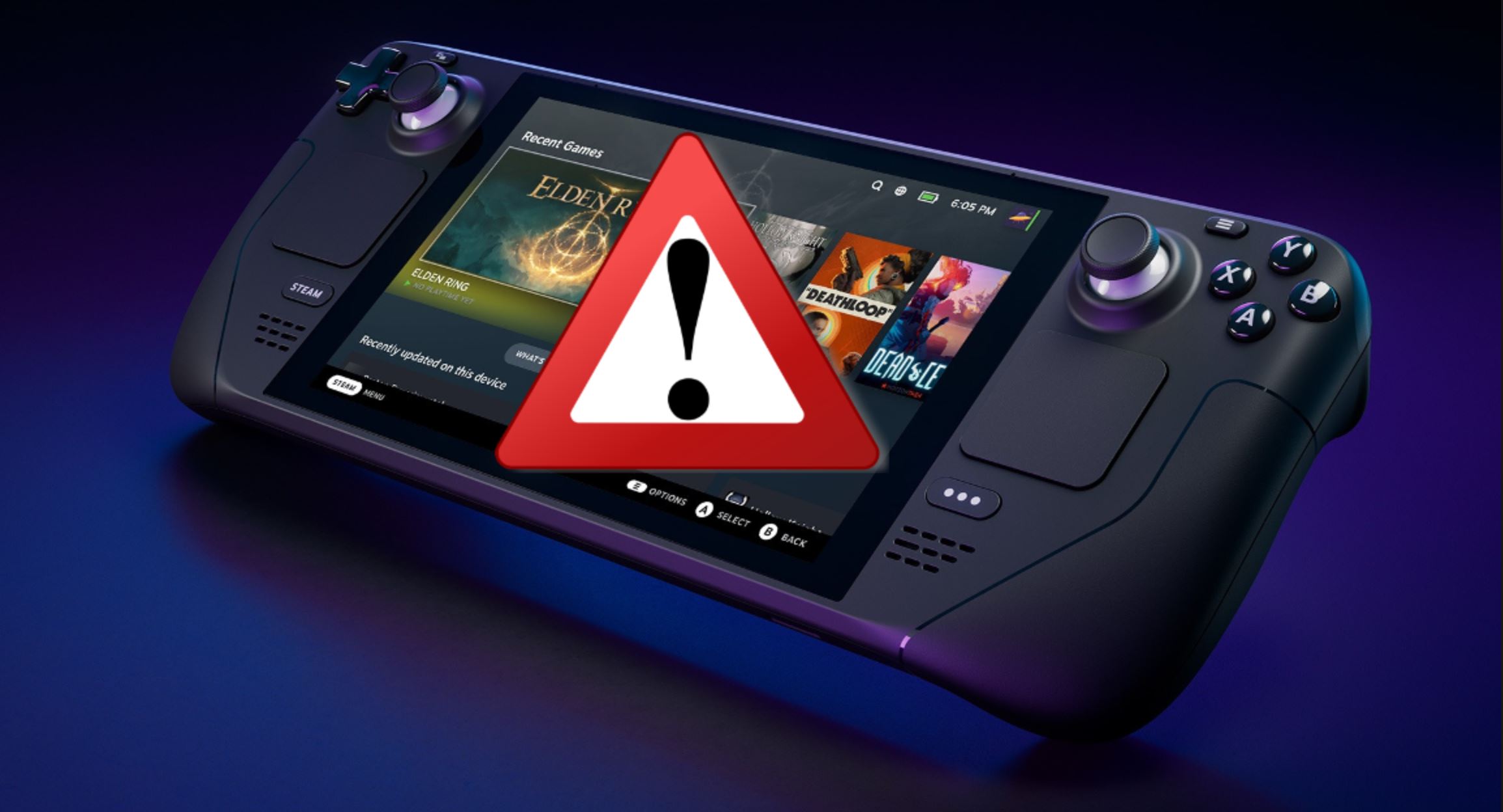 Valve vous met en garde sur le Steam Deck
