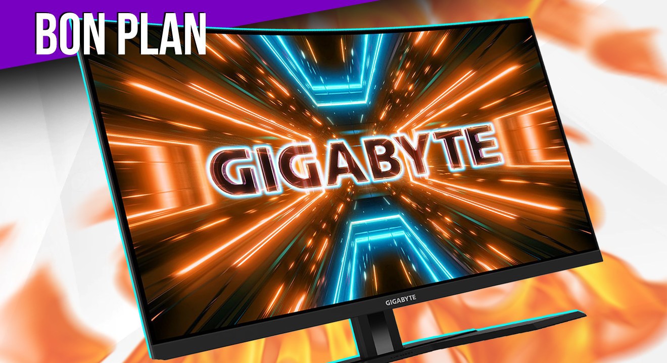 Soldes écran gaming : un écran Gigabyte 32" incurvé QHD à 269,90 €