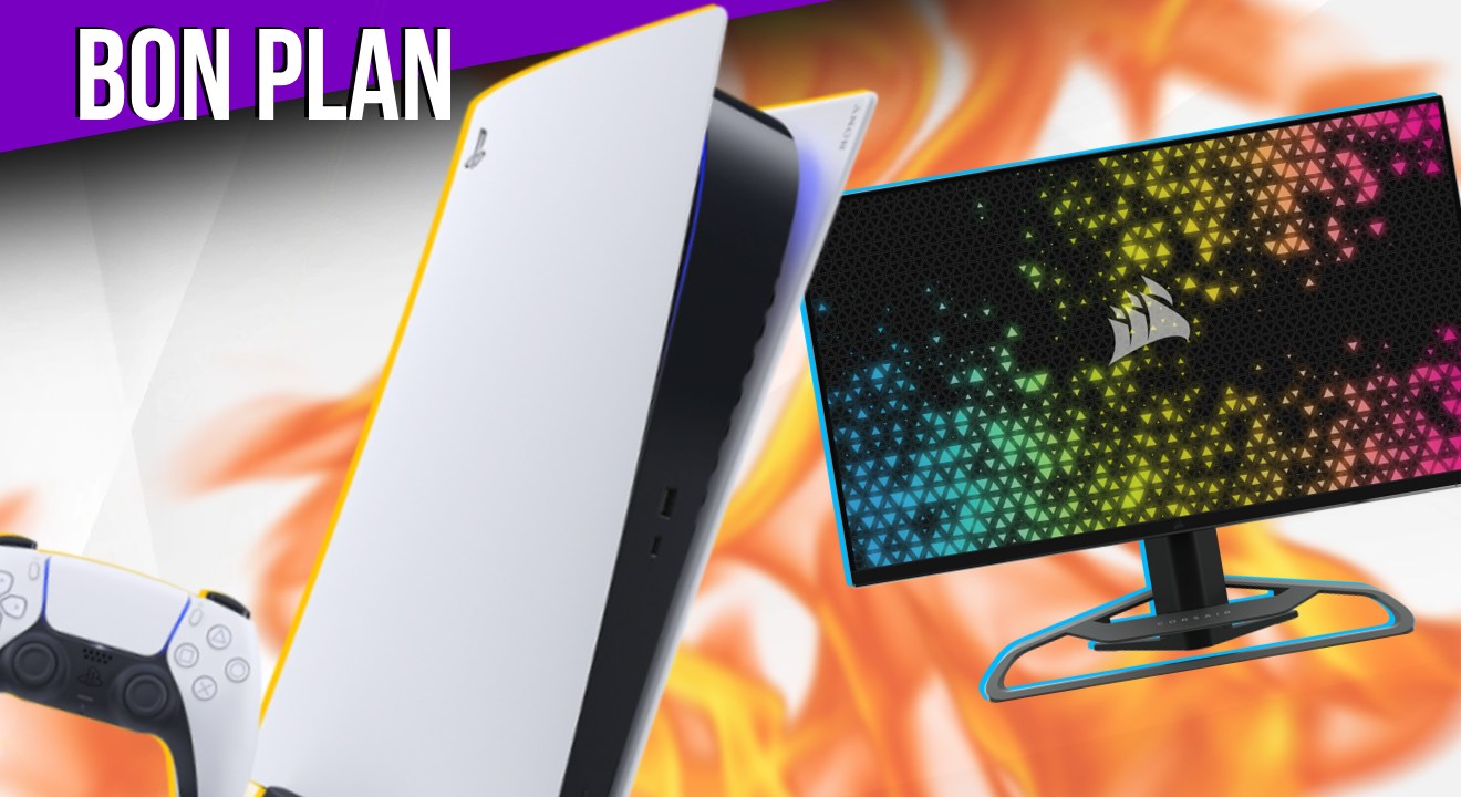 Soldes PS5 : un pack contenant une PlayStation 5 et un écran PC en réduction !