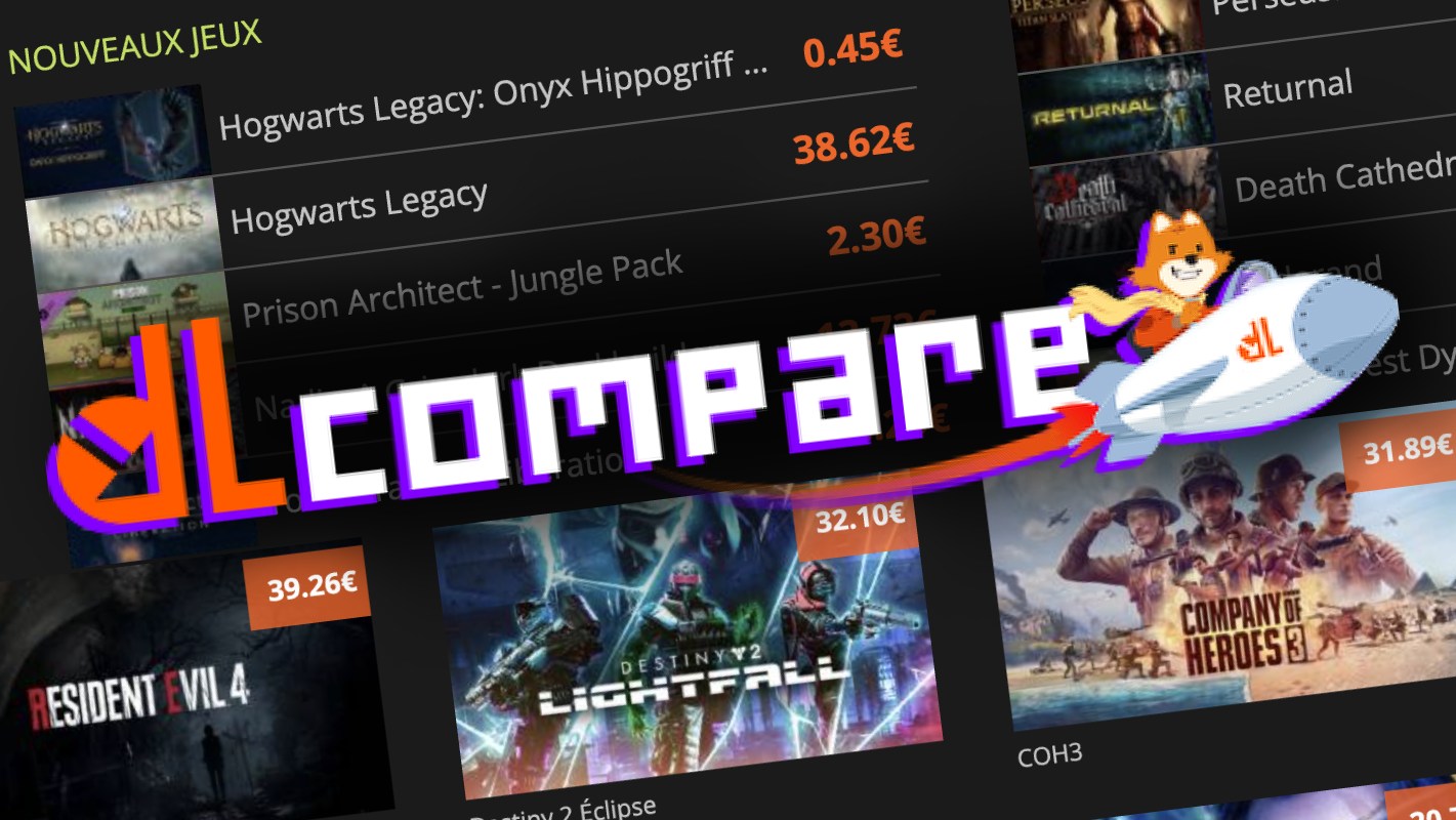 DLcompare, la plateforme pour trouver vos jeux vidéo au meilleur prix !