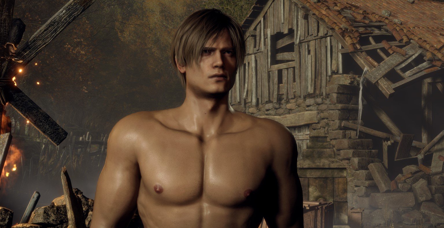 Resident Evil 4 Remake : la démo détruite par des mods très drôles, Leon est tout nu !