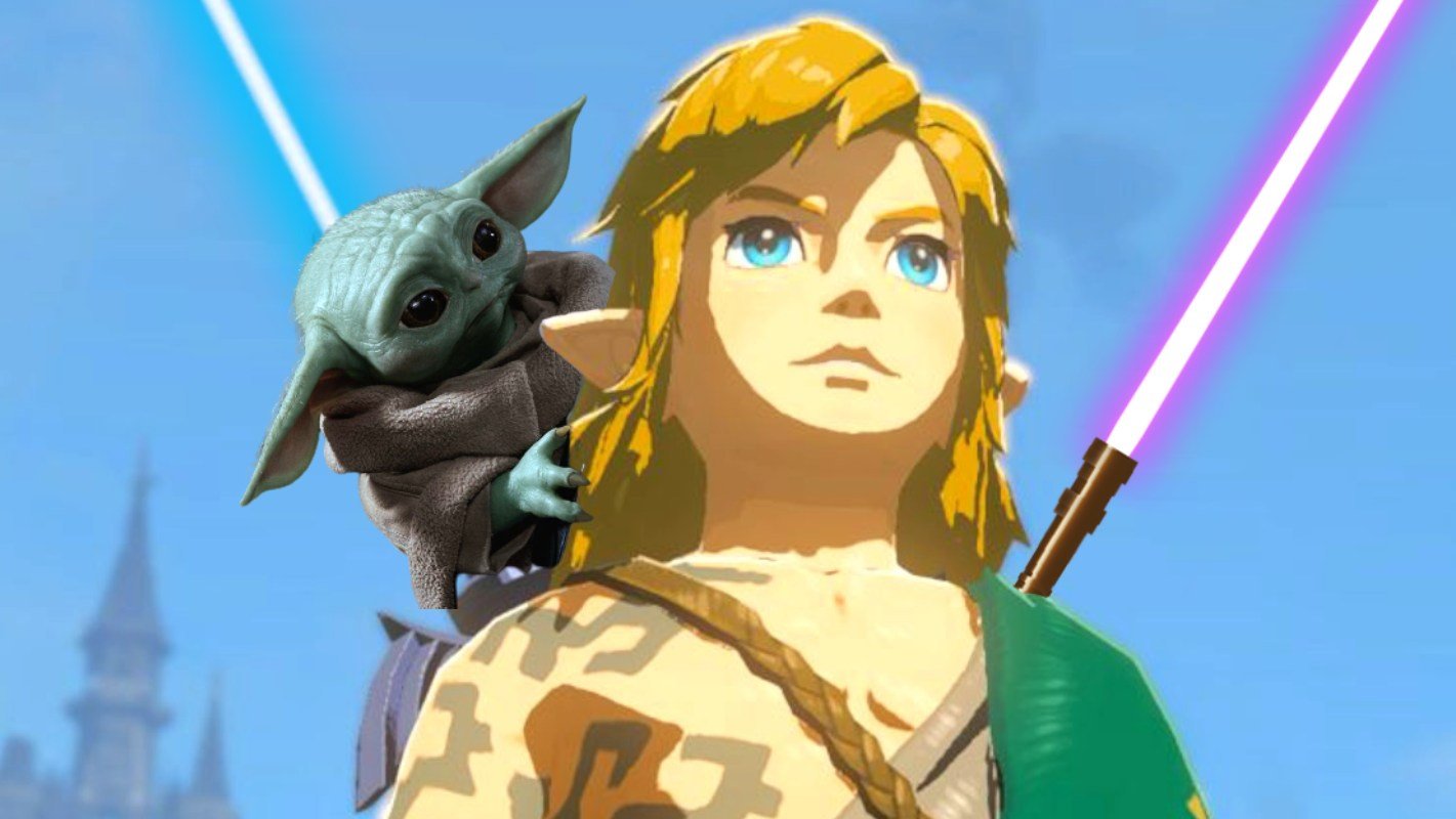 L'image du jour : un vaisseau Star Wars dans Zelda Tears of the Kingdom