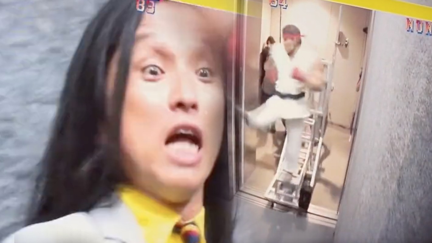 L'image du jour : Ryu débarque dans un ascenseur, ça fait très mal