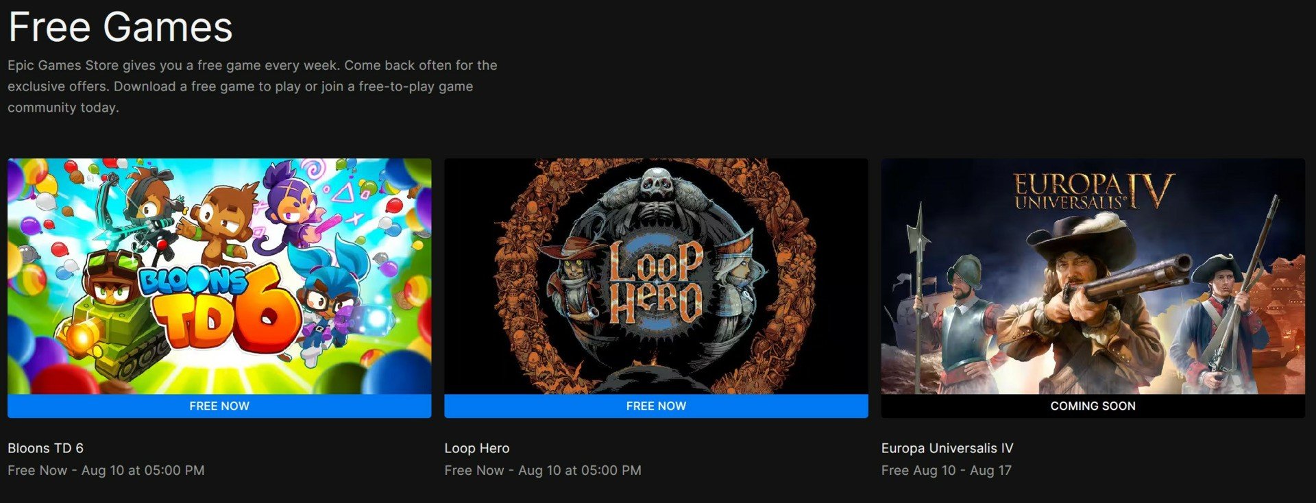 Epic Games Store Brings Players Bloon TD 6 and Loop Hero For Free