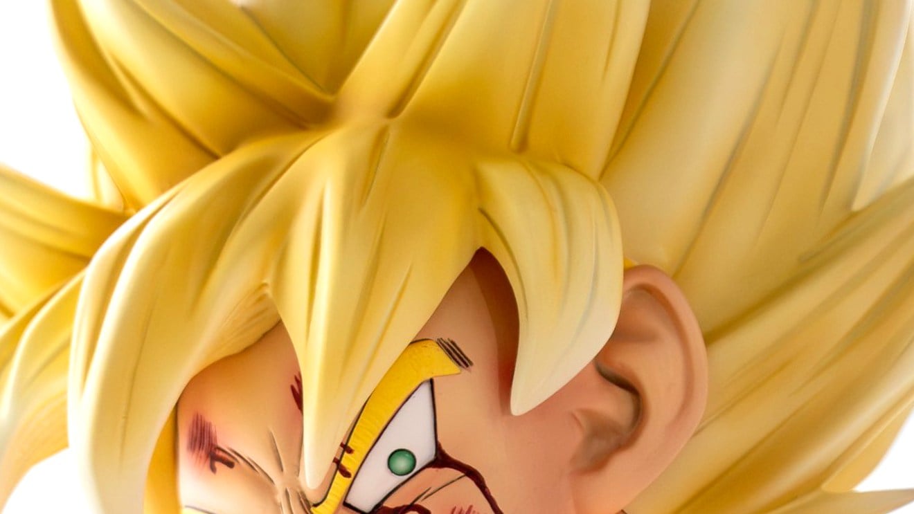 L'image du jour : une statuette Son Goku ultra musclée, attention les yeux