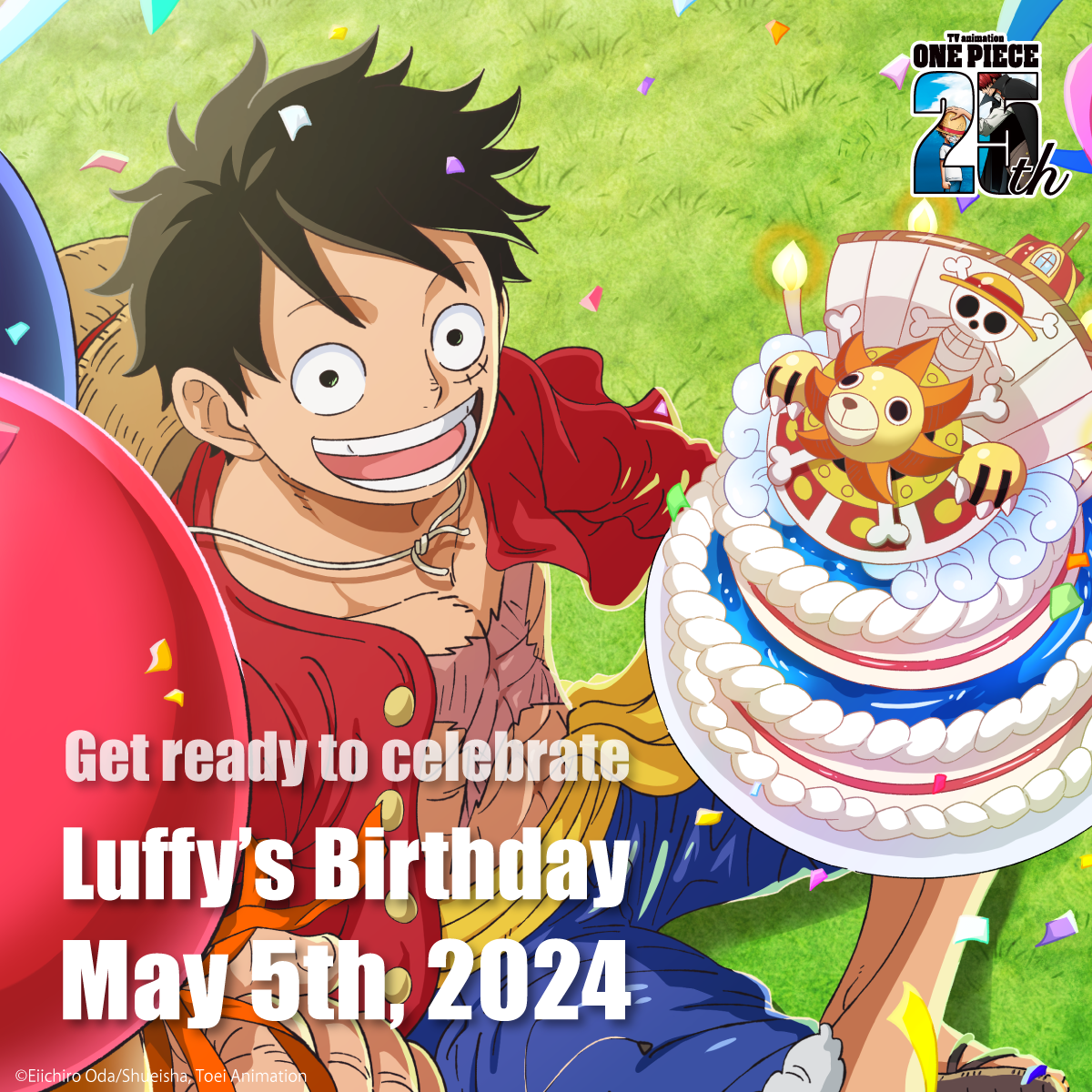 One Piece 25 Years - Luffy Key Art