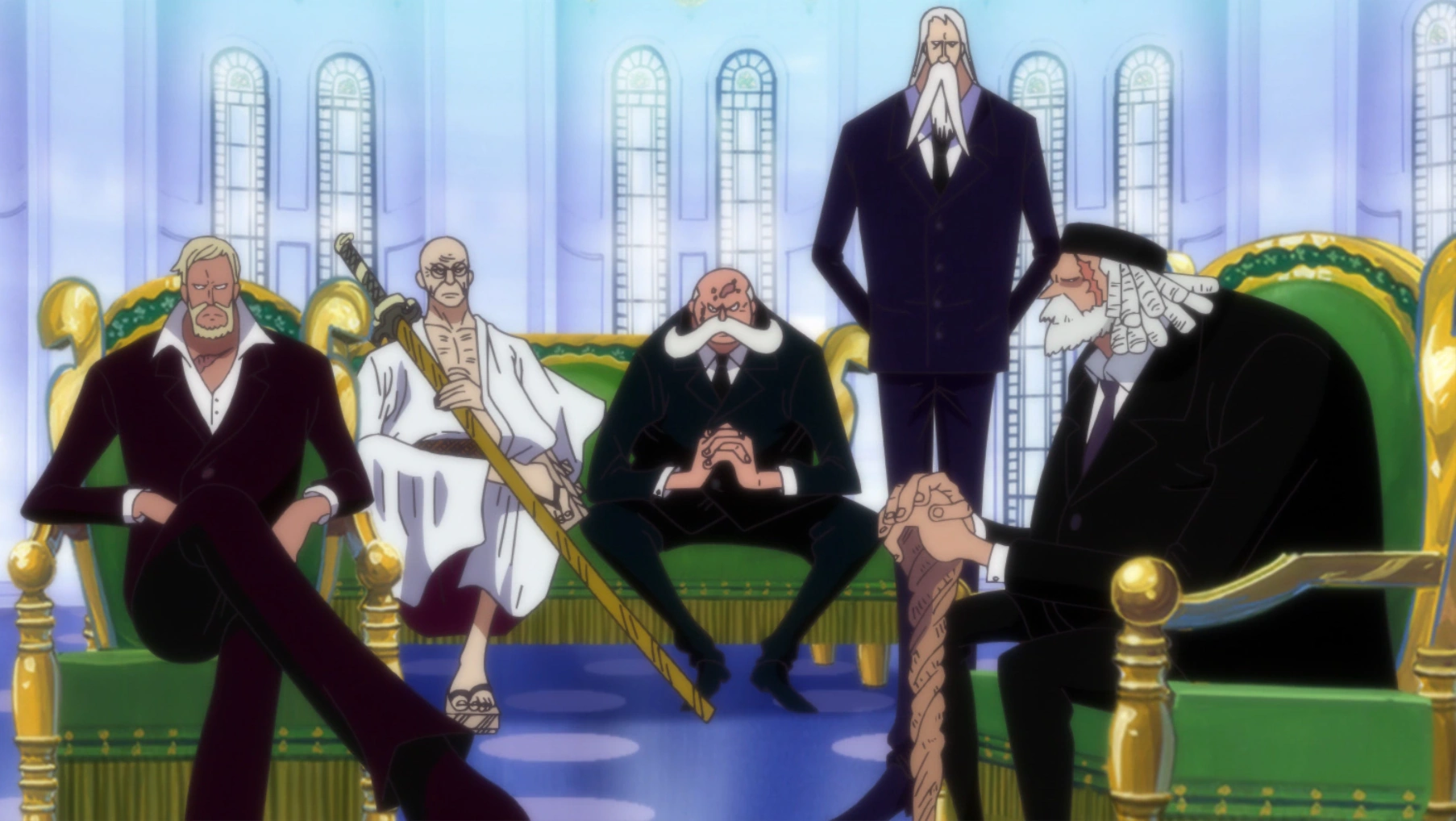 One Piece : les Cinq Doyens.