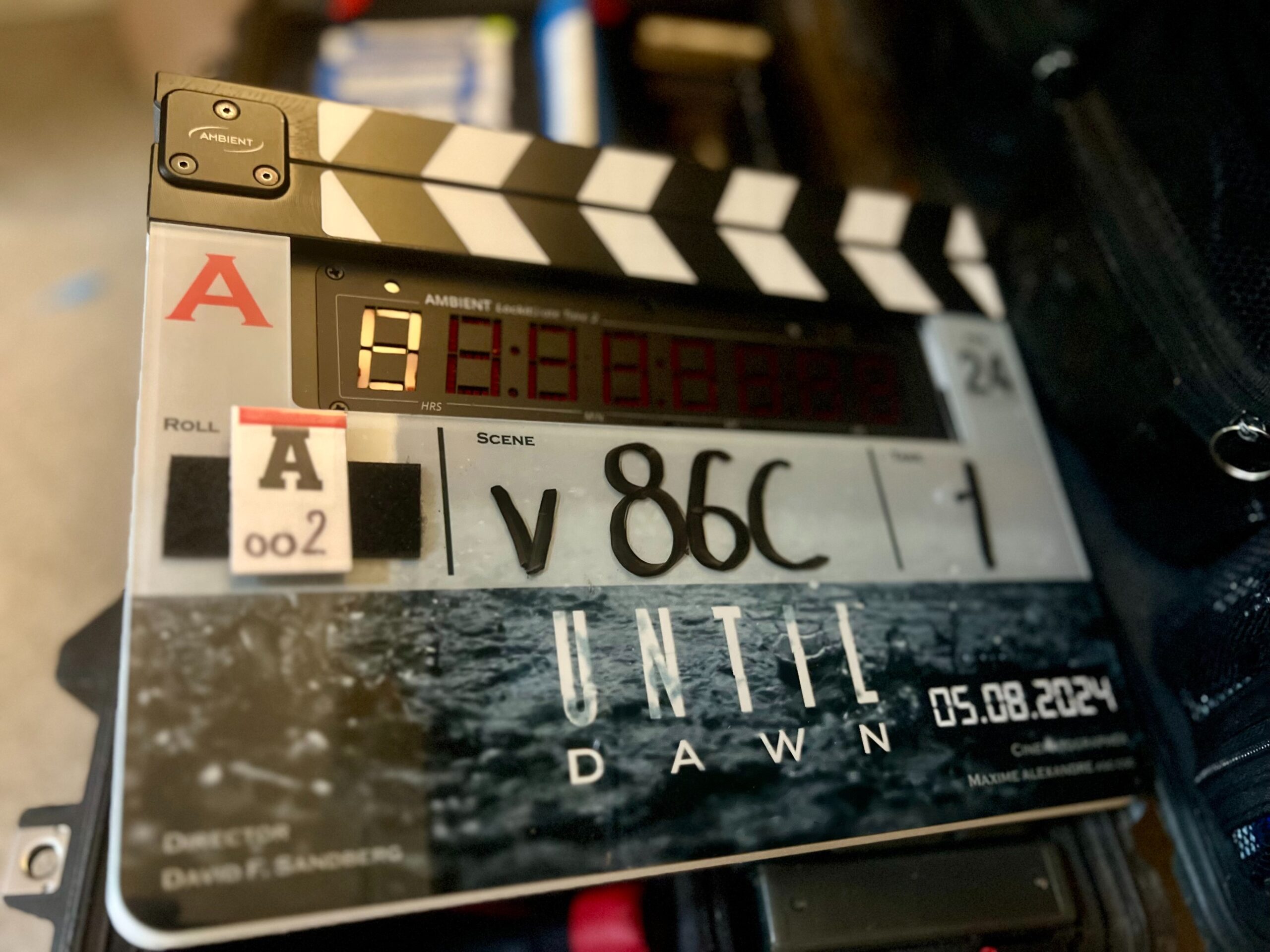 Clap de tournage du film Until Dawn.