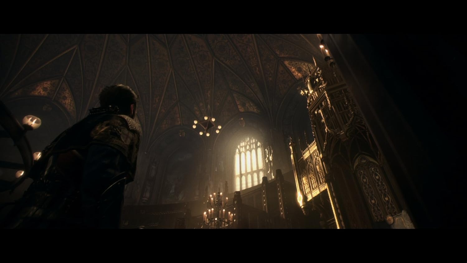 Image du décor de la chambre de la Table Ronde dans The Order 1886. 