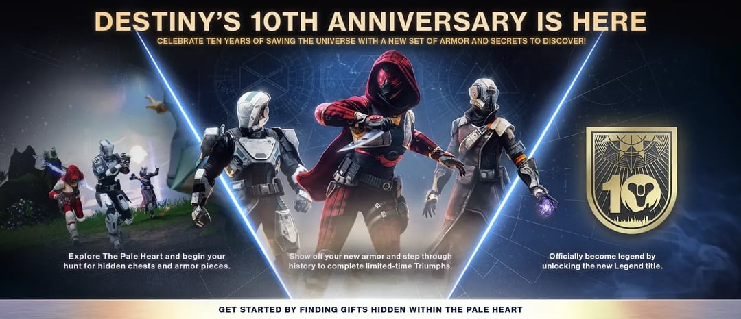 Destiny 10 ans évènement promo 