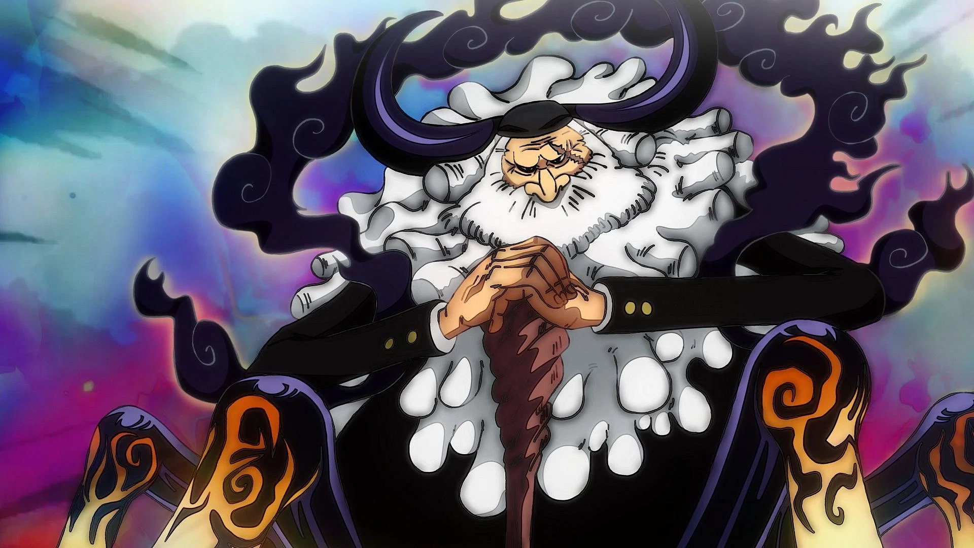 Le Doyen Saturn dans l'anime One Piece.