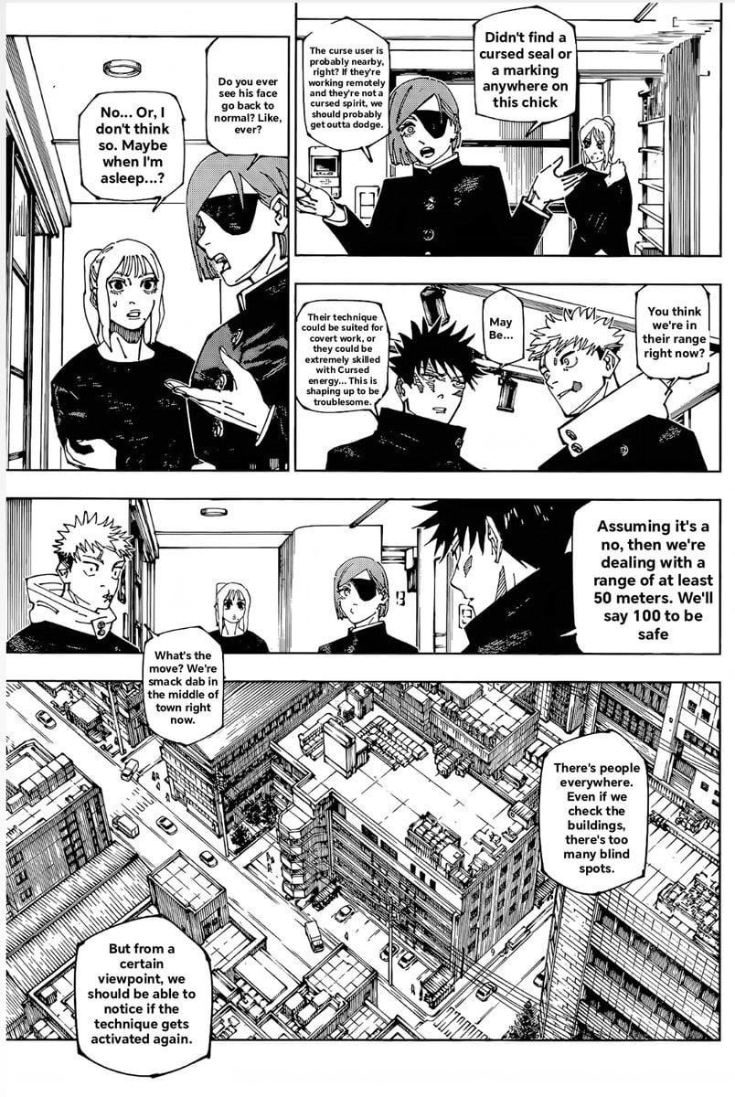 Jujutsu kaisen leak chapitre 271 page 1