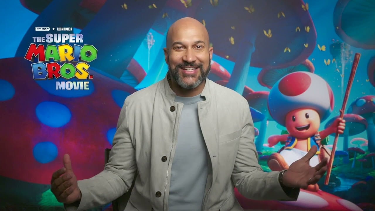 Keegan-Michael Key en interview pour le film Super Mario Bros 1, dans lequel il double Toad en vo.